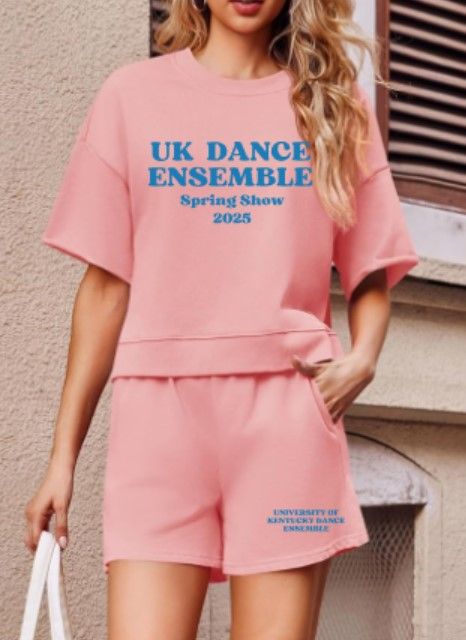 Ladies UK Dance Ensemble Spring Show 2025 Two Piece Pink Set (UKDE)