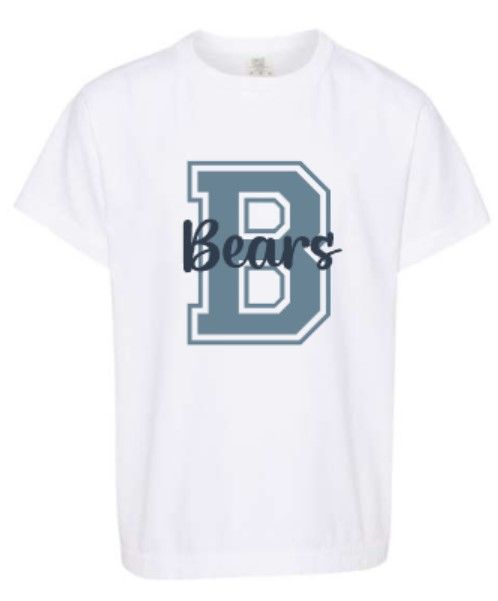 Youth B Bears Comfort Colors Garment-Dyed Heavyweight Short Sleeve T-Shirt (MEB)