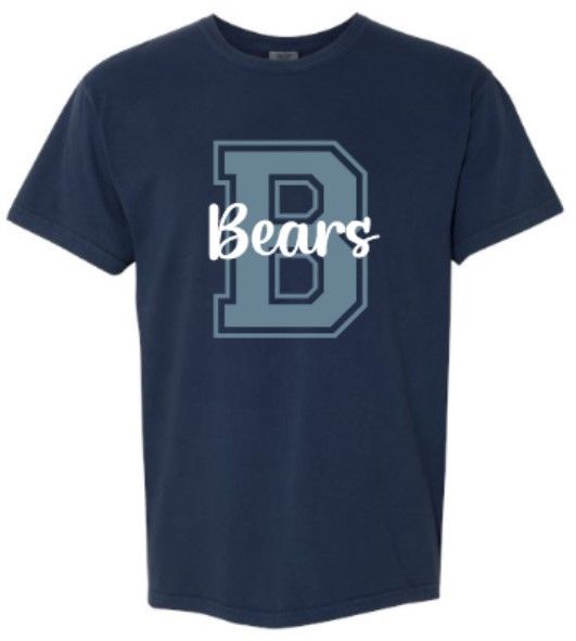 Youth B Bears Comfort Colors Garment-Dyed Heavyweight Short Sleeve T-Shirt (MEB)
