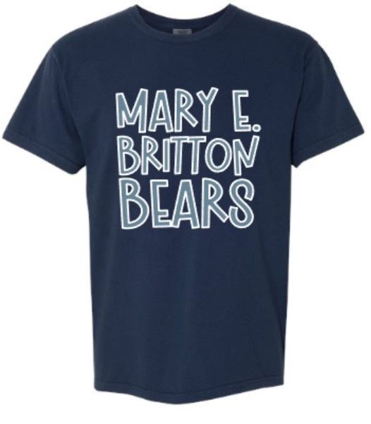 Youth or Adult Mary E. Britton Bears Comfort Colors Garment-Dyed Heavyweight Short Sleeve T-Shirt (MEB)
