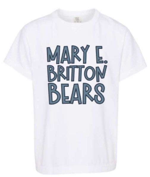 Youth or Adult Mary E. Britton Bears Comfort Colors Garment-Dyed Heavyweight Short Sleeve T-Shirt (MEB)