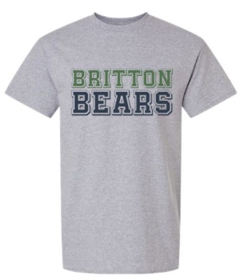 Youth Britton Bears Gildan Short or Long Sleeve T-Shirt (MEB)