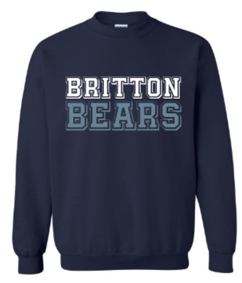Youth or Adult Britton Bears Gildan Heavy Blend Sweatshirt (MEB)
