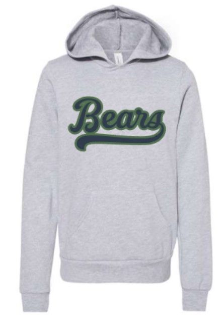 Youth Bears Bella + Canvas Sponge Fleece Hooded Sweatshirt (MEB)