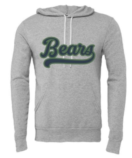 Adult Bears Bella + Canvas Sponge Fleece Hooded Sweatshirt (MEB)