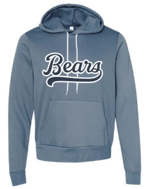 Adult Bears Bella + Canvas Sponge Fleece Hooded Sweatshirt (MEB)