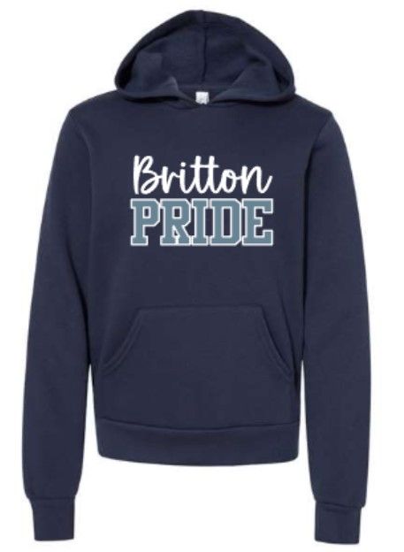 Youth Britton Pride Bella + Canvas Sponge Fleece Hooded Sweatshirt (MEB)