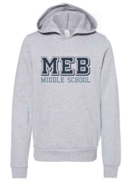Youth MEB Middle School Bella + Canvas Sponge Fleece Hooded Sweatshirt (MEB)