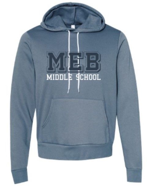 Adult MEB Middle School Bella + Canvas Sponge Fleece Hooded Sweatshirt (MEB)