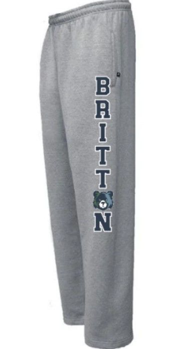 Youth or Adult Britton Open Bottom Sweatpants (MEB)