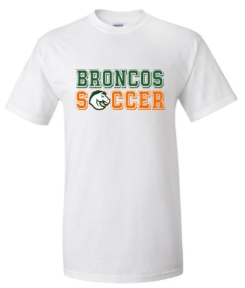 Adult Broncos Soccer Short or Long Sleeve Tee (FDGS)