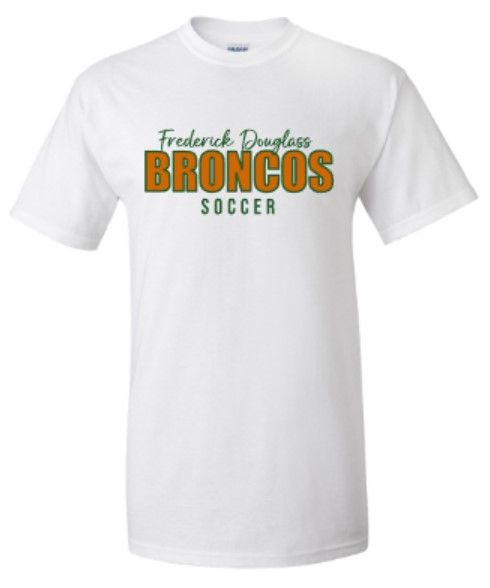 Adult Frederick Douglass Broncos Soccer Short or Long Sleeve Tee (FDGS)