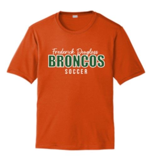 Youth or Adult Frederick Douglass Broncos Soccer Sport-Tek Dri Fit Short or Long Sleeve Tee (FDGS)