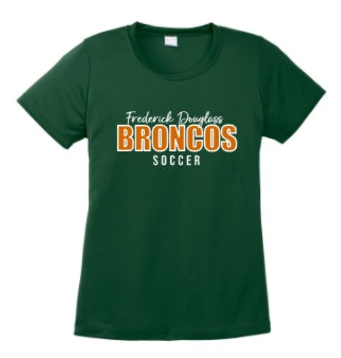 Ladies Frederick Douglass Broncos Soccer Sport-Tek Dri Fit Short Sleeve Tee (FDGS)