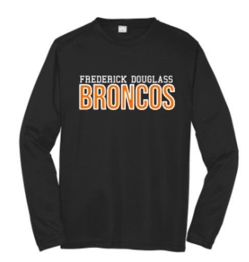 Youth or Adult Frederick Douglass Broncos Sport-Tek Dri Fit Short or Long Sleeve Tee (FDGS)