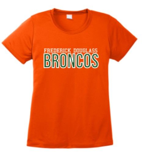 Ladies Frederick Douglass Broncos Sport-Tek Dri Fit Short Sleeve Tee (FDGS)