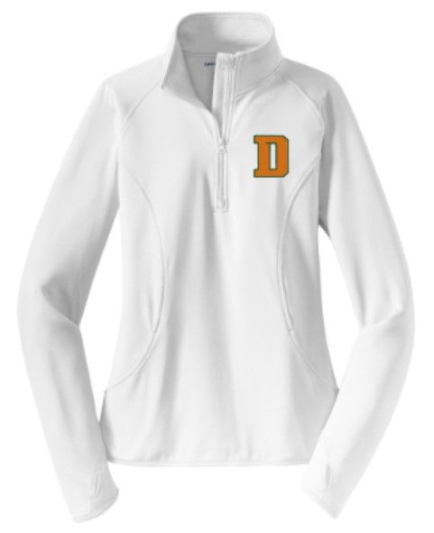 Ladies Sport-Tek® Sport-Wick® 1/2-Zip Pullover with Choice of Logo (FDGS)