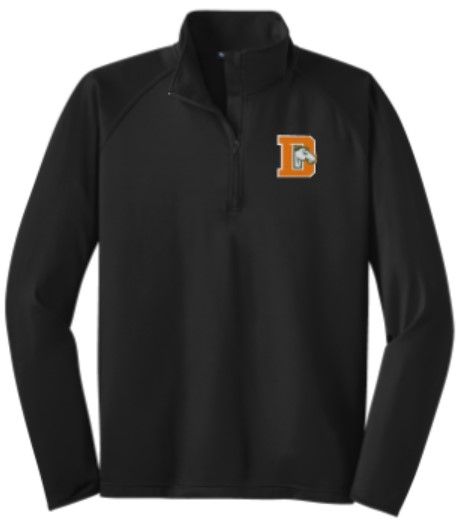 Adult Sport-Tek® Sport-Wick® Stretch 1/2-Zip Pullover with Choice of Logo (FDGS)