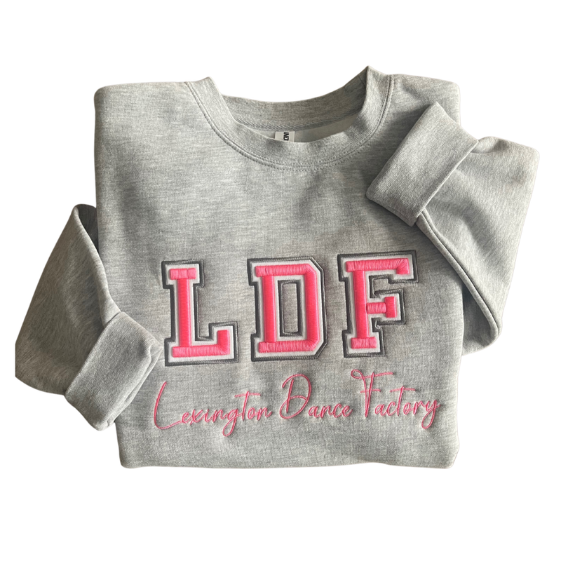 Adult LDF Puff Sport Varsity Midweight Crewneck Sweatshirt (LDF)