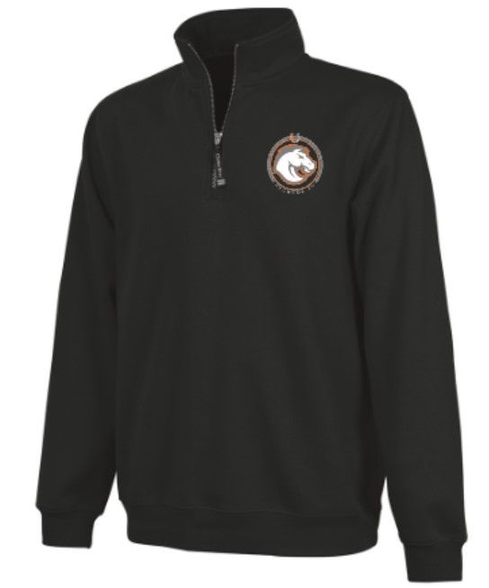 Adult Charles River 1/4 Zip Fleece Pullover with Embroidered Frederick Douglass XC Logo (FDXC)