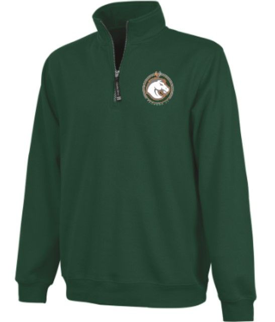 Adult Charles River 1/4 Zip Fleece Pullover with Embroidered Frederick Douglass XC Logo (FDXC)