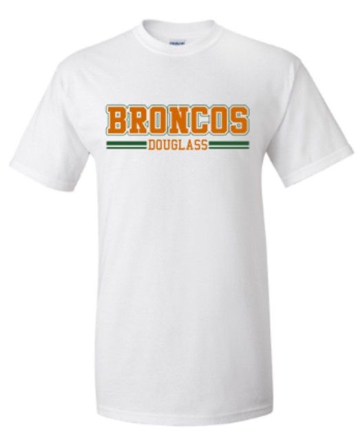 Youth or Adult Broncos Douglass Gildan Short or Long Sleeve Tee (FDXC)