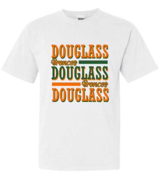 Adult Douglass Broncos Comfort Colors Garment-Dyed Heavyweight Tee