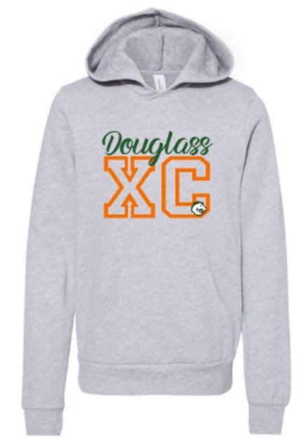 Youth Douglass XC Bella + Canvas Sponge Fleece Hooded Sweatshirt (FDXC)