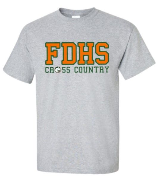 Youth or Adult FDHS Cross Country Gildan Short Sleeve Tee (FDXC)
