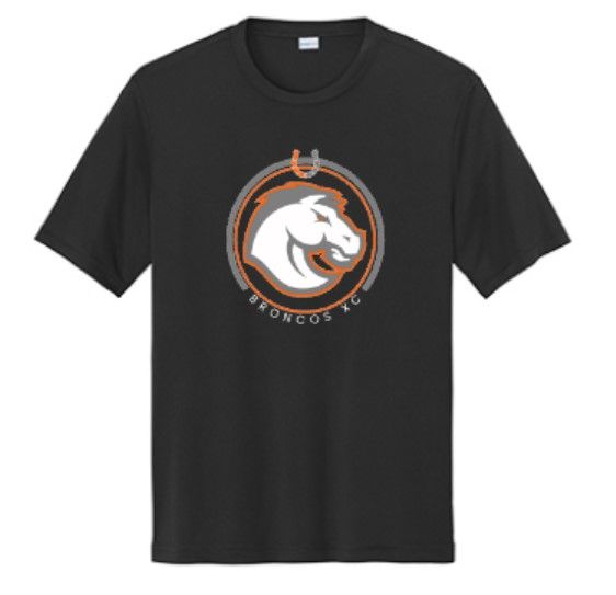 Youth Broncos XC Logo Sport-Tek® PosiCharge® Competitor™ Short Sleeve Tee (FDXC)