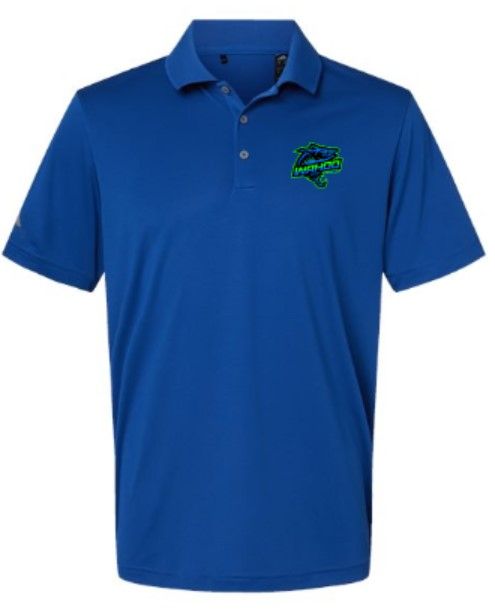 Adult Full Color Wahoo Adidas Performance Polo (WWR)
