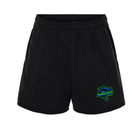 Women&#39;s Full Color Wahoo Bella + Canvas Cut Off Fleece Shorts (WWR)