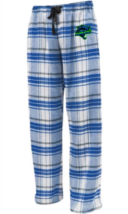Youth or Adult Full Color Wahoo Flannel Pants (WWR)