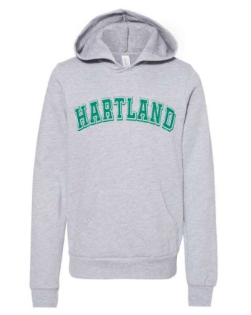 Youth Hartland Bella + Canvas Sponge Fleece Hooded Sweatshirt (HSDT)