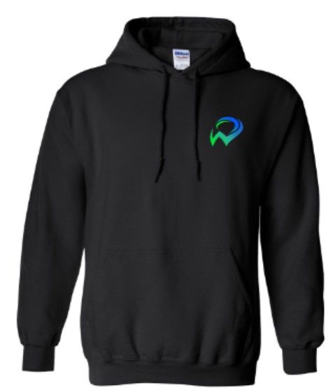 Youth or Adult Left Chest W Gildan Heavy Blend Hooded Sweatshirt (WWR)