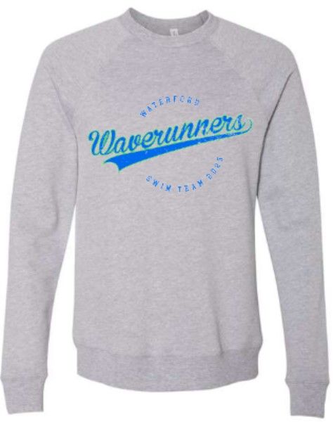 Adult Waverunners Bella + Canvas Sponge Fleece Raglan Crewneck Sweatshirt (WWR)