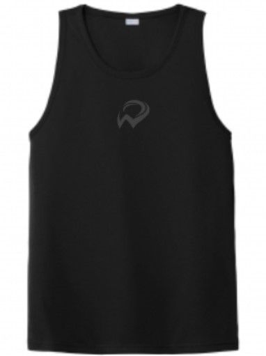 Mens Dark Gray Small W Sport-Tek® PosiCharge® Competitor™ Black Tank (WWR)