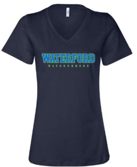 Ladies Waterford Bella + Canvas Relaxed Jersey V-Neck Tee (WWR)