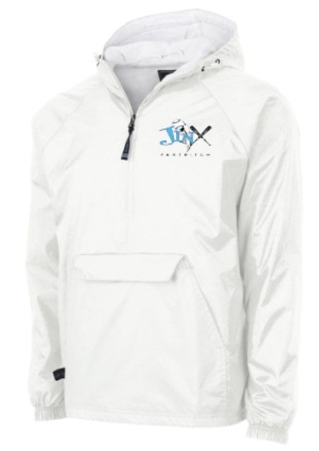 Charles River 1/2 Zip Lined Rain Pullover with Embroidered Jinx Logo (JFP)