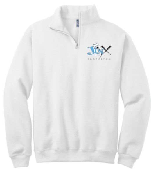 Adult JERZEES NuBlend 1/4 Zip Sweatshirt with Embroidered Jinx Logo (JFP)