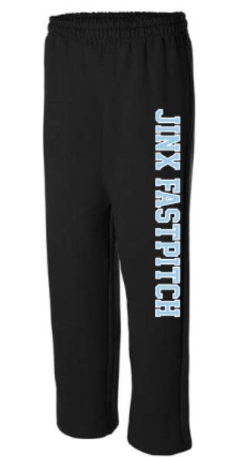Adult Jinx Fastpitch Open Bottom Sweatpants (JFP)