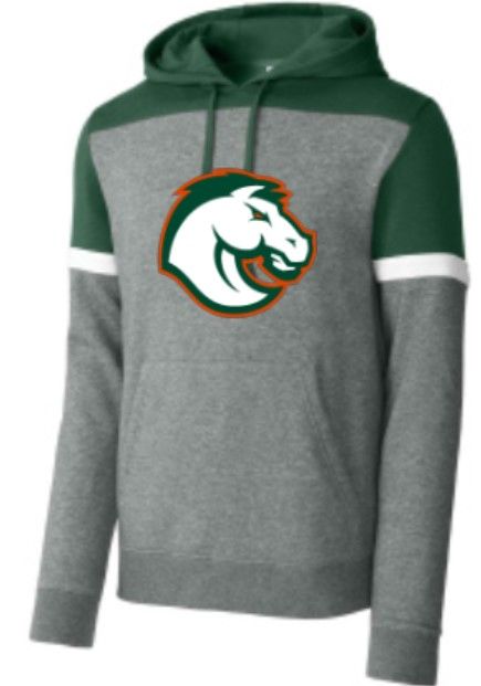 Adult Sport-Tek® Drive Fleece Colorblock Bronco Hoodie