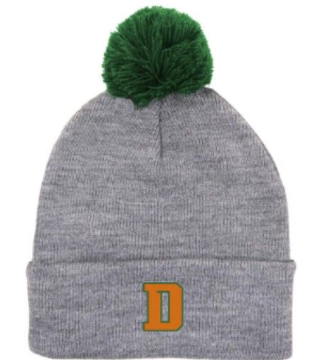 Pom Beanie with Choice of D Logo (FDHSC)