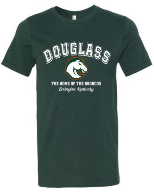 Youth or Adult Home of the Broncos Bella + Canvas Jersey Tee (FDHSC)
