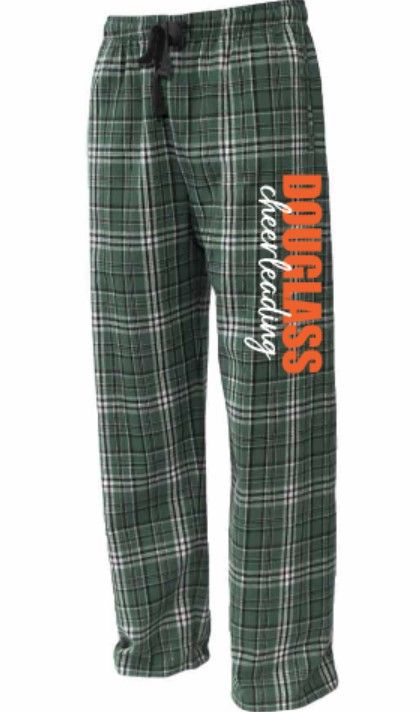 Youth or Adult Douglass Cheerleading Flannel Pants (FDHSC)