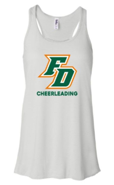 Girls or Ladies FD Cheerleading Flowy Racerback Tank (FDHSC)