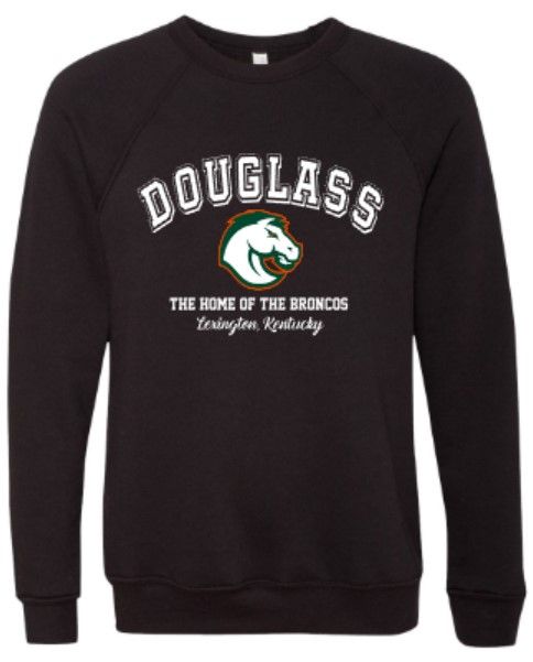 Youth Home of the Broncos Bella + Canvas Sponge Fleece Crewneck or Hoodie (FDHSC)