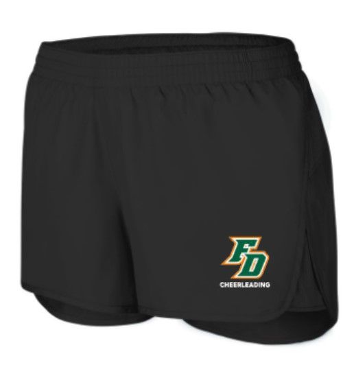 Girls or Ladies FD Cheerleading Black Wayfarer Shorts (FDHSC)