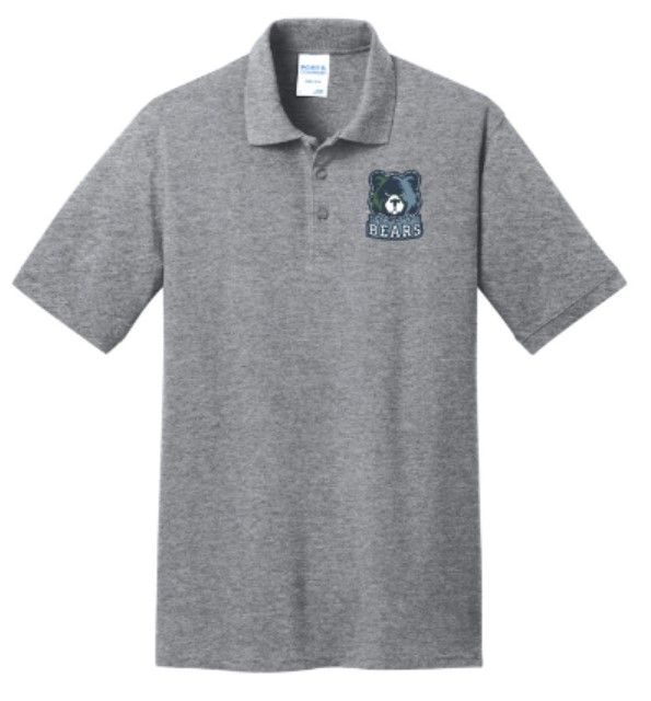 Unisex or Ladies Port &amp; Company® Core Blend Pique Polo with Embroidered Logo (MEB)
