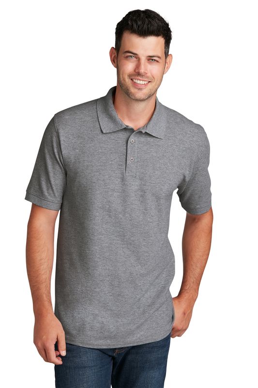 Unisex or Ladies Port &amp; Company® Core Blend Pique Polo with Embroidered Bears Logo (MEB)